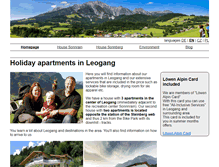Tablet Screenshot of leogang-ferienwohnung.at